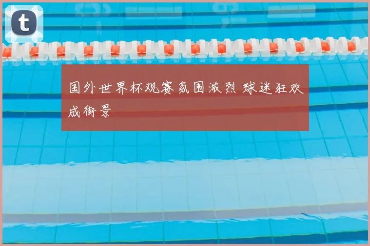 国外世界杯观赛氛围浓烈 球迷狂欢成街景